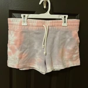 Pink and purple tie dye short size S (never used)